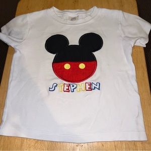 💥 ARB Blanks Toddler Boys Size 3T Mickey Mouse Personalized Stephen Shirt